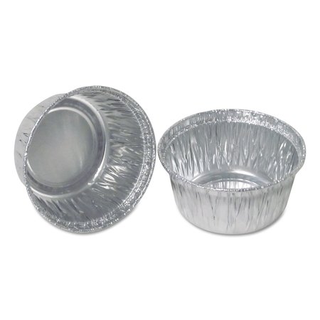 DURABLE PACKAGING Aluminum Round Containers, 3" Dia., 4 oz Cup, PK1000 140030
